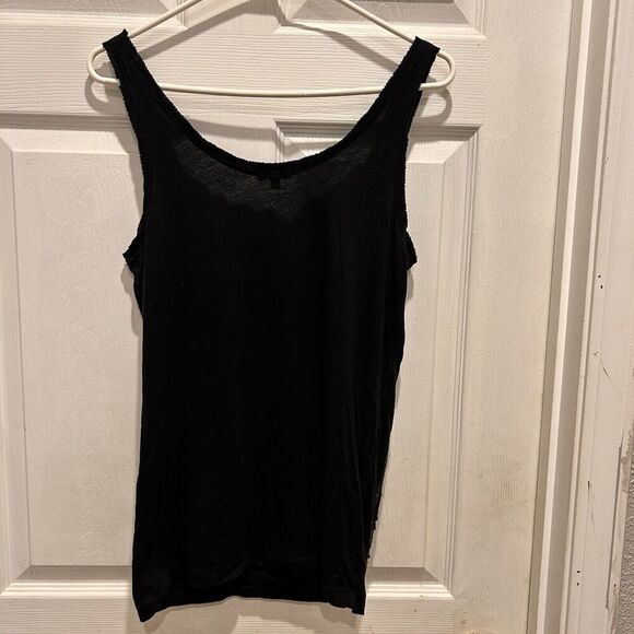 J Crew Women's Black Sequin Tank Top Women’s Small Whimsygoth Grunge - Picture 5 of 6